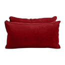 STYLE V2 - Velvet Indoor Daybed Mattress Bolster Backrest Cushion Pillow |COVERS ONLY|