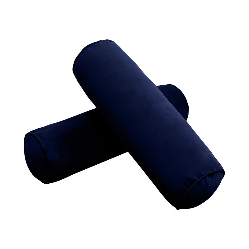STYLE V3 - Velvet Indoor Daybed Mattress Bolster Backrest Cushion Pillow |COVERS ONLY|