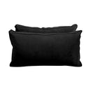 STYLE V2 - Velvet Indoor Daybed Mattress Bolster Backrest Cushion Pillow Complete Set