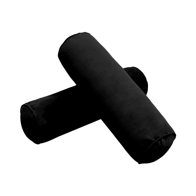 STYLE V2 - Velvet Indoor Daybed Bolster Backrest Cushion Pillow |COVERS ONLY|