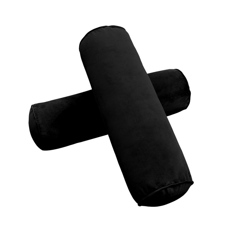 STYLE V3 - Velvet Indoor Daybed Mattress Bolster Backrest Cushion Pillow |COVERS ONLY|
