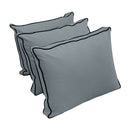 STYLE V3 - Velvet Indoor Daybed Mattress Bolster Backrest Cushion Pillow Complete Set