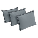 STYLE V3 - Velvet Indoor Daybed Bolster Backrest Cushion Pillow |COVERS ONLY|