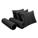 STYLE V3 - Velvet Indoor Daybed Mattress Bolster Backrest Cushion Pillow |COVERS ONLY|