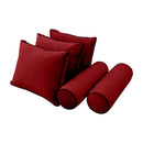 STYLE V3 - Velvet Indoor Daybed Mattress Bolster Backrest Cushion Pillow |COVERS ONLY|