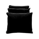 STYLE V3 - Velvet Indoor Daybed Mattress Bolster Backrest Cushion Pillow Complete Set
