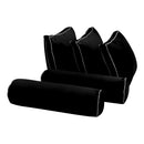 STYLE V3 - Velvet Indoor Daybed Bolster Backrest Cushion Pillow |COVERS ONLY|