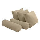 STYLE V3 - Velvet Indoor Daybed Mattress Bolster Backrest Cushion Pillow Complete Set