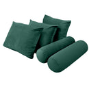 STYLE V3 - Velvet Indoor Daybed Bolster Backrest Cushion Pillow |COVERS ONLY|