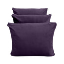 STYLE V3 - Velvet Indoor Daybed Mattress Bolster Backrest Cushion Pillow |COVERS ONLY|