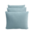 STYLE V3 - Velvet Indoor Daybed Mattress Bolster Backrest Cushion Pillow |COVERS ONLY|