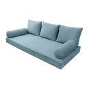 STYLE V3 - Velvet Indoor Daybed Mattress Bolster Backrest Cushion Pillow |COVERS ONLY|