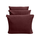 STYLE V3 - Velvet Indoor Daybed Mattress Bolster Backrest Cushion Pillow |COVERS ONLY|