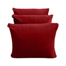 STYLE V3 - Velvet Indoor Daybed Mattress Bolster Backrest Cushion Pillow |COVERS ONLY|