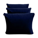 STYLE V3 - Velvet Indoor Daybed Mattress Bolster Backrest Cushion Pillow |COVERS ONLY|