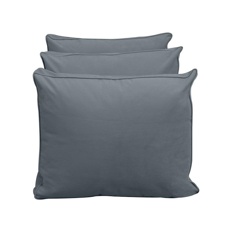 STYLE V3 - Velvet Indoor Daybed Mattress Bolster Backrest Cushion Pillow |COVERS ONLY|