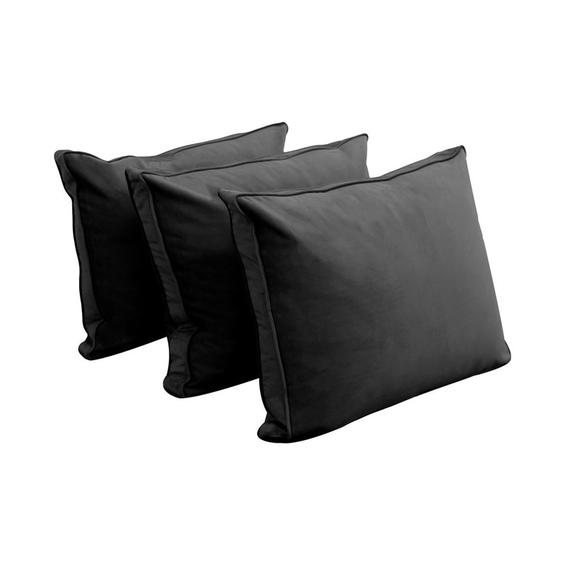 STYLE V3 - Velvet Indoor Daybed Mattress Bolster Backrest Cushion Pillow |COVERS ONLY|