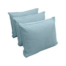 STYLE V3 - Velvet Indoor Daybed Bolster Backrest Cushion Pillow |COVERS ONLY|