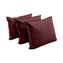 STYLE V3 - Velvet Indoor Daybed Mattress Bolster Backrest Cushion Pillow |COVERS ONLY|