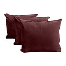 STYLE V3 - Velvet Indoor Daybed Mattress Bolster Backrest Cushion Pillow Complete Set