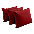 STYLE V3 - Velvet Indoor Daybed Mattress Bolster Backrest Cushion Pillow |COVERS ONLY|