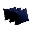 STYLE V3 - Velvet Indoor Daybed Bolster Backrest Cushion Pillow |COVERS ONLY|