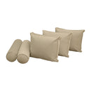 STYLE V3 - Velvet Indoor Daybed Mattress Bolster Backrest Cushion Pillow |COVERS ONLY|