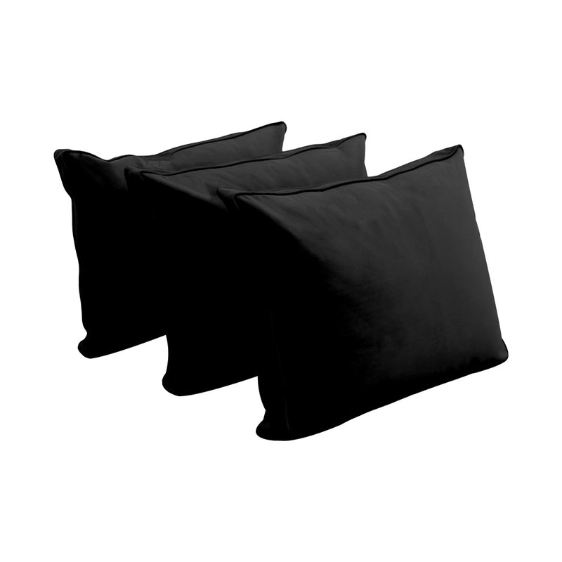 STYLE V3 - Velvet Indoor Daybed Mattress Bolster Backrest Cushion Pillow |COVERS ONLY|