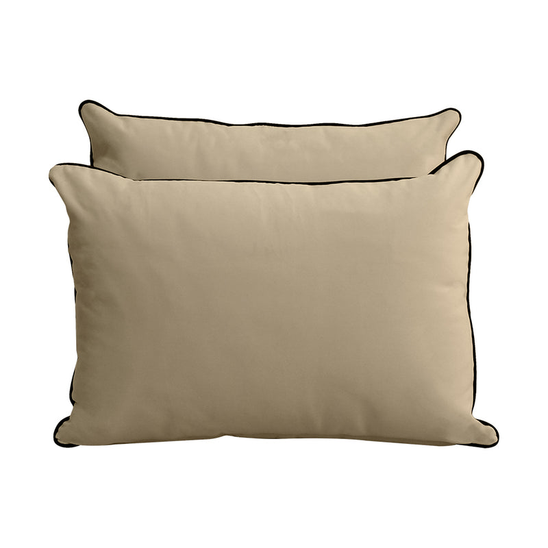 STYLE V4 - Velvet Indoor Daybed Mattress Bolster Backrest Cushion Pillow Complete Set