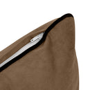 STYLE V4 - Velvet Indoor Daybed Bolster Backrest Cushion Pillow |COVERS ONLY|