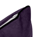 STYLE V4 - Velvet Indoor Daybed Bolster Backrest Cushion Pillow |COVERS ONLY|