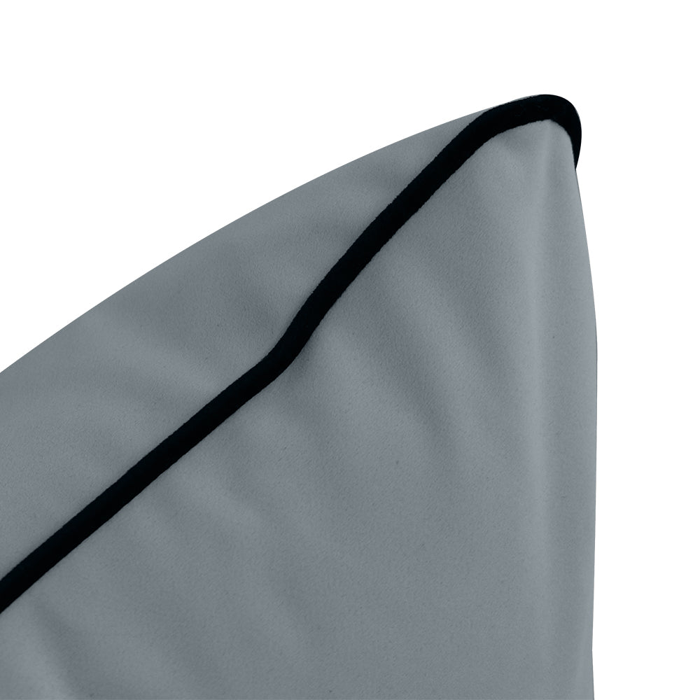 STYLE V4 - Velvet Indoor Daybed Bolster Backrest Cushion Pillow |COVERS ONLY|