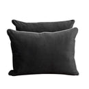 STYLE V4 - Velvet Indoor Daybed Mattress Bolster Backrest Cushion Pillow Complete Set