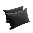 STYLE V4 - Velvet Indoor Daybed Mattress Bolster Backrest Cushion Pillow |COVERS ONLY|