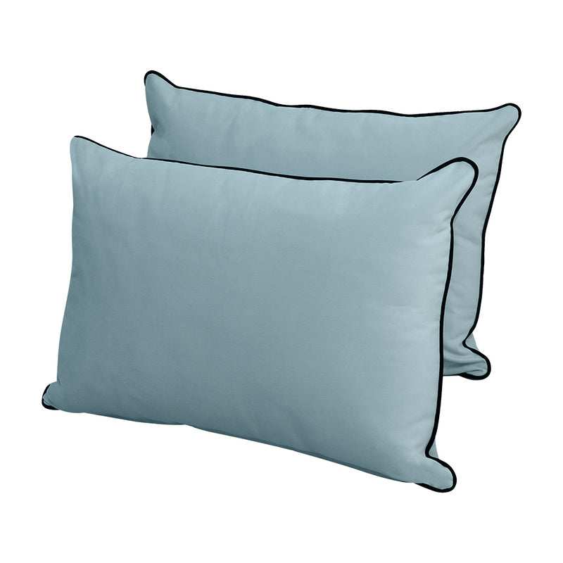 STYLE V4 - Velvet Indoor Daybed Mattress Bolster Backrest Cushion Pillow |COVERS ONLY|