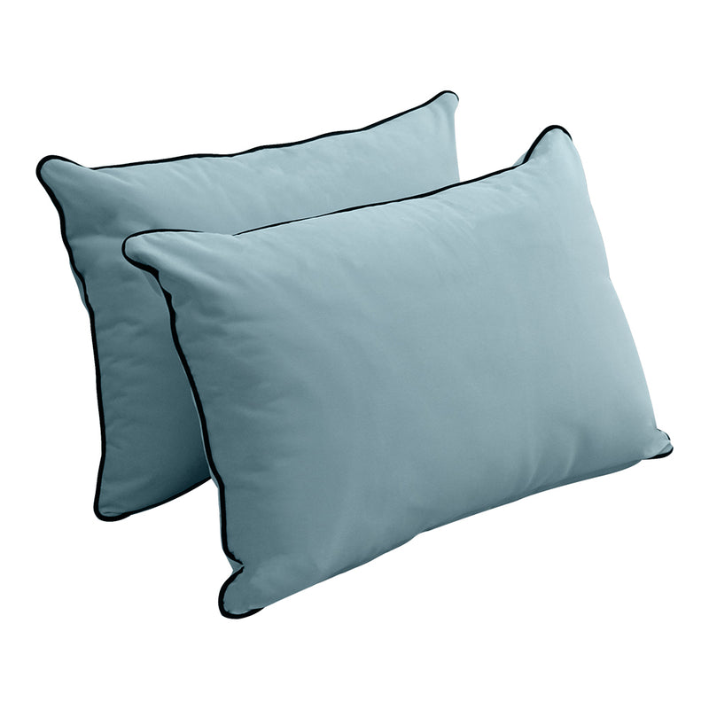 STYLE V4 - Velvet Indoor Daybed Bolster Backrest Cushion Pillow |COVERS ONLY|