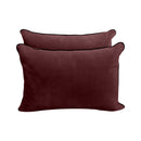 STYLE V4 - Velvet Indoor Daybed Mattress Bolster Backrest Cushion Pillow |COVERS ONLY|