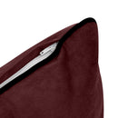 STYLE V4 - Velvet Indoor Daybed Bolster Backrest Cushion Pillow |COVERS ONLY|