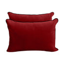 STYLE V4 - Velvet Indoor Daybed Mattress Bolster Backrest Cushion Pillow |COVERS ONLY|