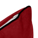 STYLE V4 - Velvet Indoor Daybed Bolster Backrest Cushion Pillow |COVERS ONLY|