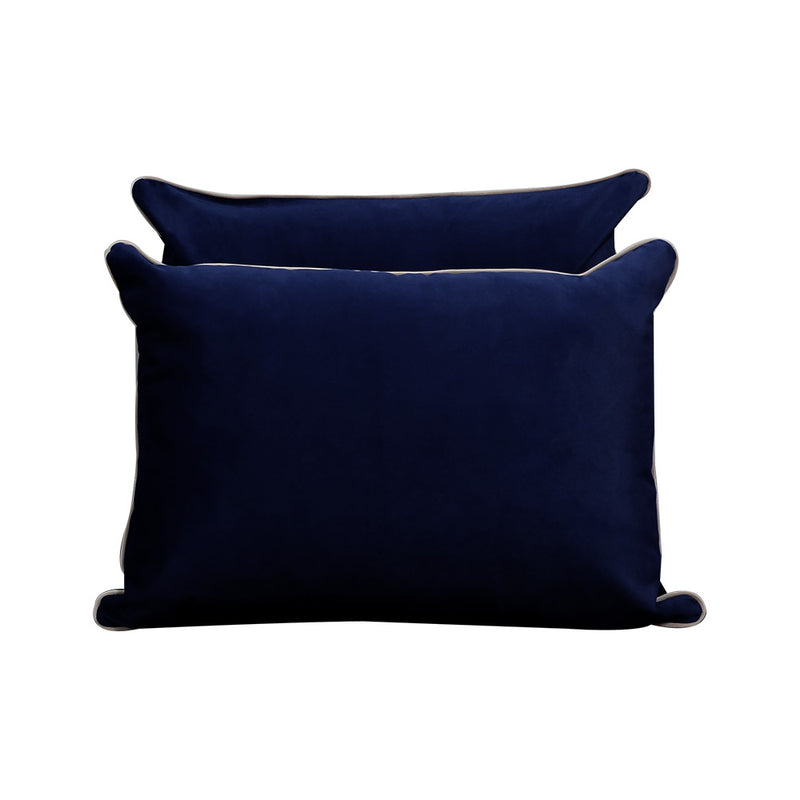STYLE V4 - Velvet Indoor Daybed Mattress Bolster Backrest Cushion Pillow Complete Set