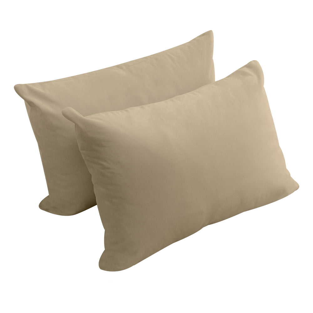 STYLE V4 - Velvet Indoor Daybed Bolster Backrest Cushion Pillow |COVERS ONLY|