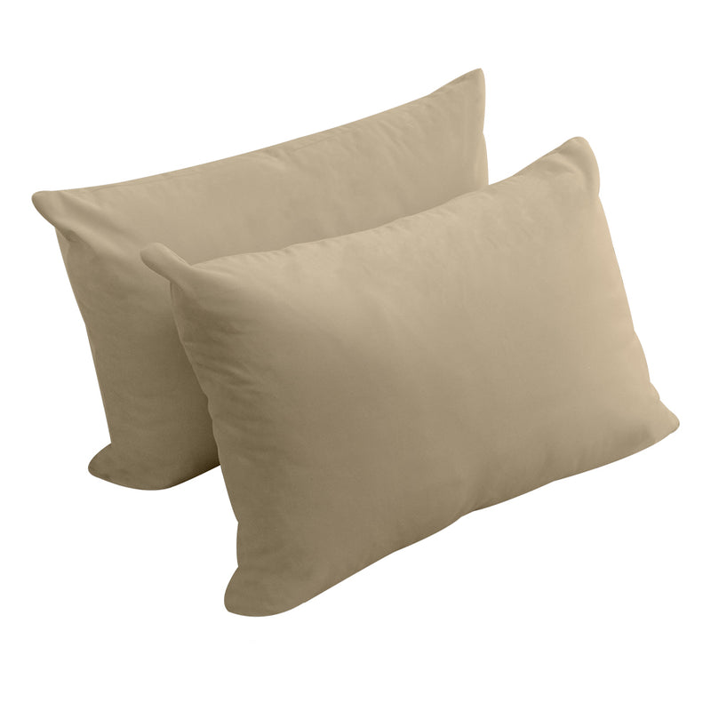 STYLE V4 - Velvet Indoor Daybed Mattress Bolster Backrest Cushion Pillow |COVERS ONLY|