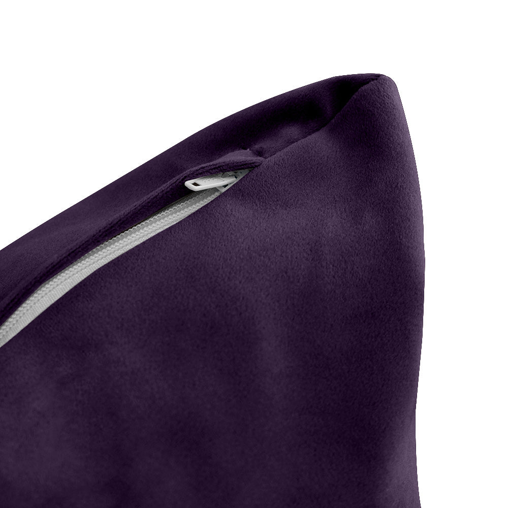 STYLE V4 - Velvet Indoor Daybed Bolster Backrest Cushion Pillow |COVERS ONLY|