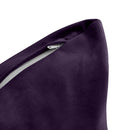 STYLE V4 - Velvet Indoor Daybed Bolster Backrest Cushion Pillow |COVERS ONLY|