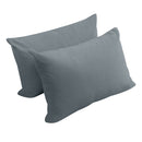 STYLE V4 - Velvet Indoor Daybed Bolster Backrest Cushion Pillow |COVERS ONLY|