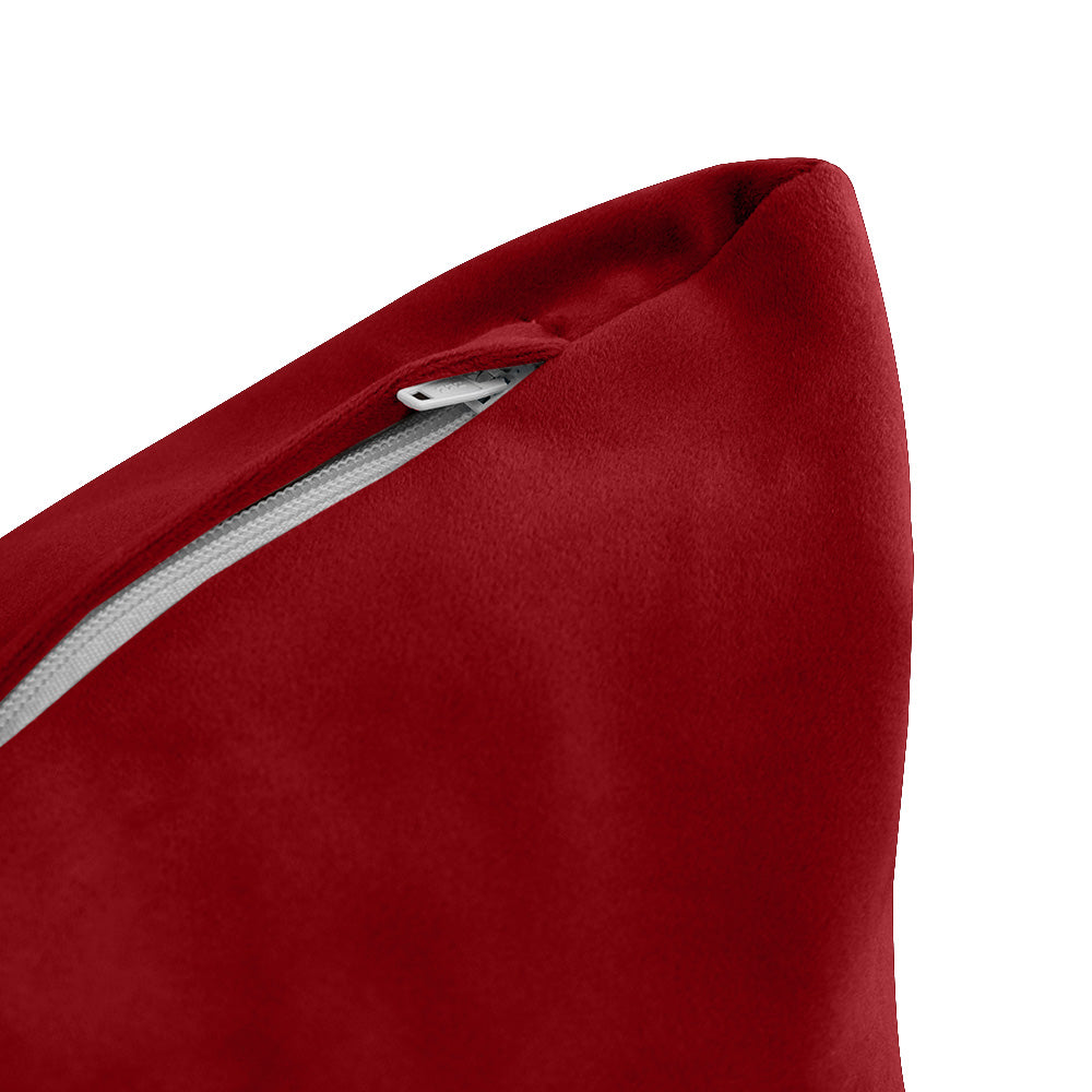 STYLE V4 - Velvet Indoor Daybed Bolster Backrest Cushion Pillow |COVERS ONLY|