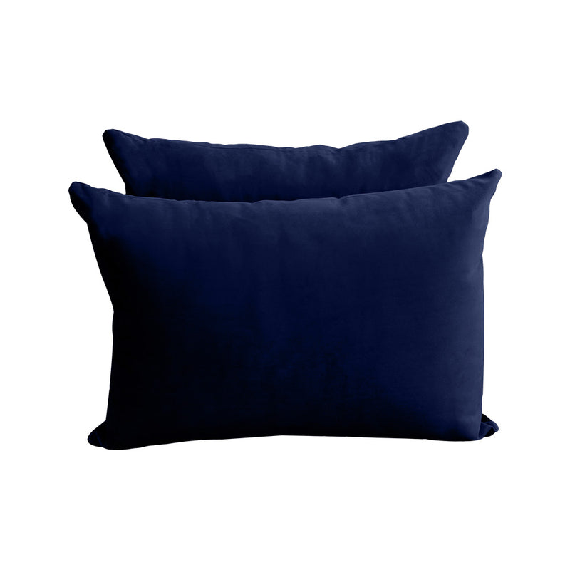STYLE V4 - Velvet Indoor Daybed Mattress Bolster Backrest Cushion Pillow Complete Set