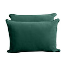 STYLE V4 - Velvet Indoor Daybed Mattress Bolster Backrest Cushion Pillow Complete Set