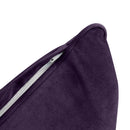 STYLE V4 - Velvet Indoor Daybed Bolster Backrest Cushion Pillow |COVERS ONLY|